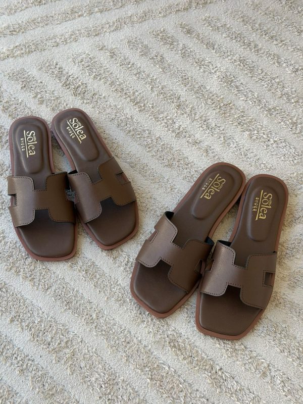 HERMES PLANA CHOCOLATE - Imagen 3
